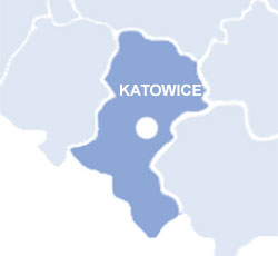 mapa śląskie - katowice 